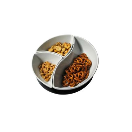 Sada misiek s podnosom TORO 3 ks keramika/drevo