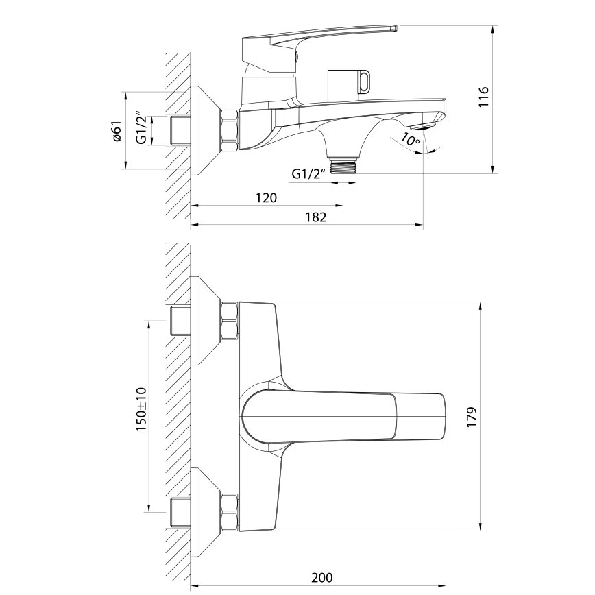 Samona - Vaňová batéria KORANA lesklý chróm
