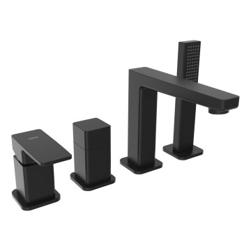 Sapho - 4-otvorová vaňová batéria TURSI, matná čierna