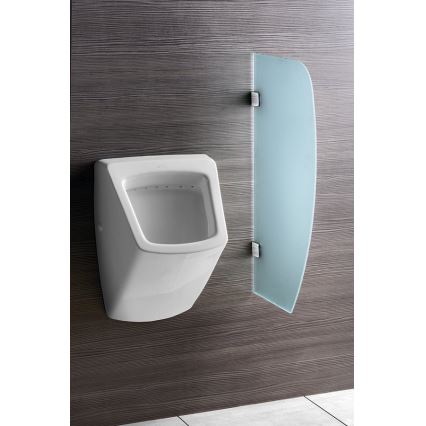 Sapho - Deliaca stena pre pisoáre 40x80 cm matné sklo