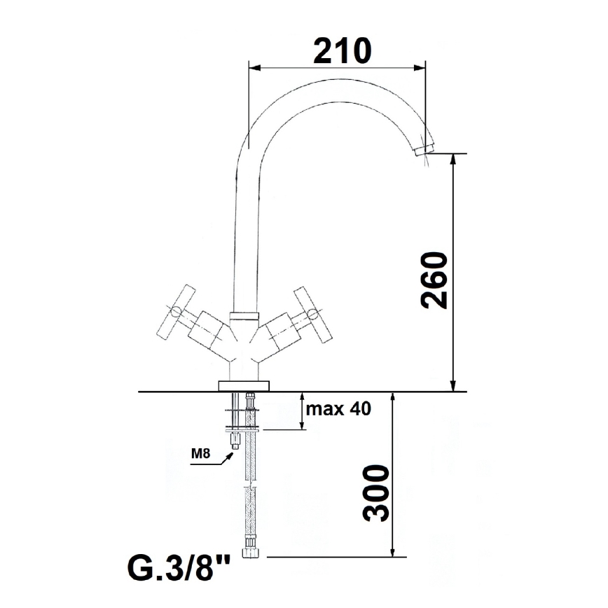 Sapho - Drezová batéria AXIA lesklý chróm