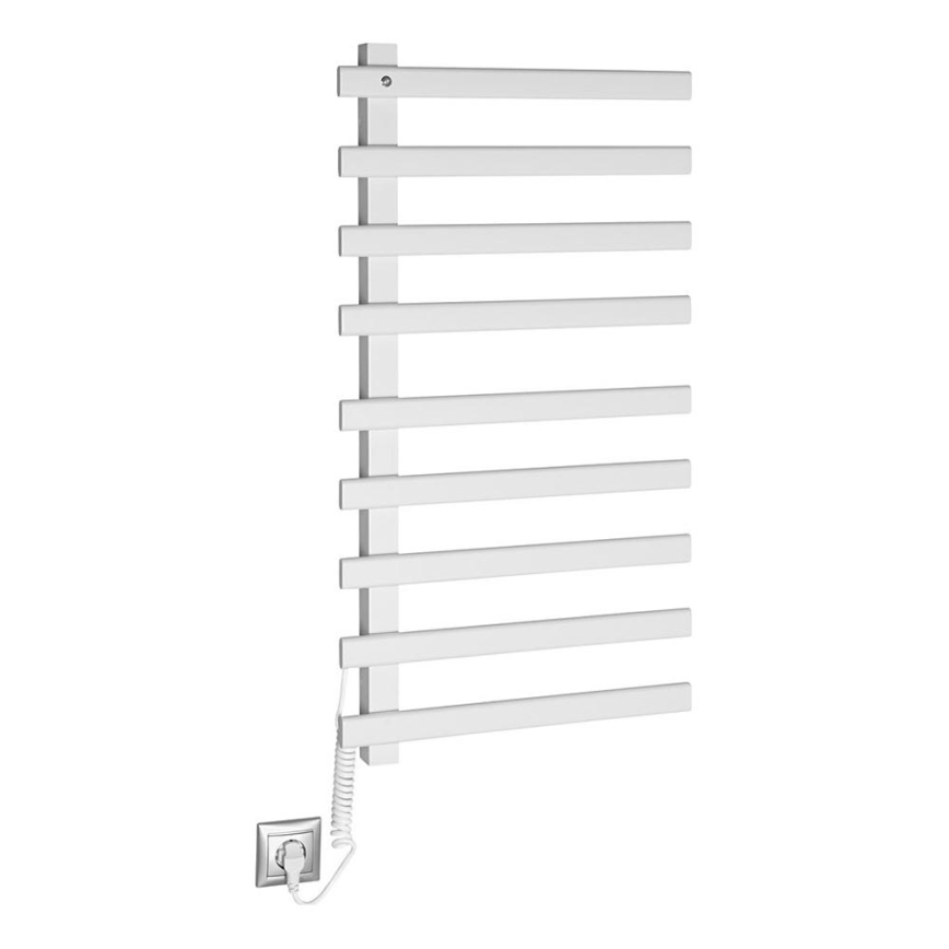 Sapho - Elektrický sušiak na uteráky ELCOR 128W/230V 92 cm matná biela ľavá