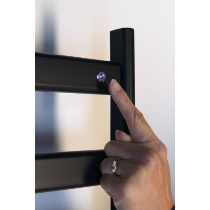 Sapho - Elektrický sušiak na uteráky ELIAS 105W/230V 49x73 cm matná čierna