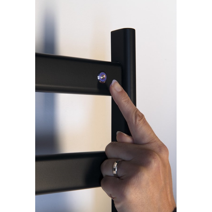 Sapho - Elektrický sušiak na uteráky ELIAS 105W/230V 49x73 cm matná čierna