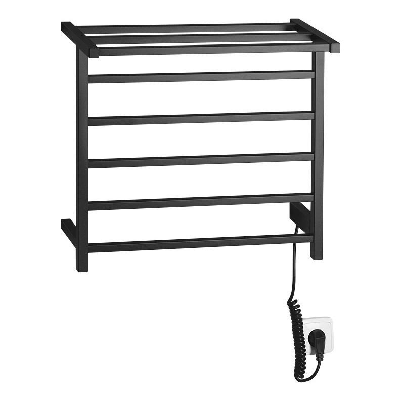 Sapho - Elektrický sušiak na uteráky ELZOR 60W/230V 47x50 cm matná čierna