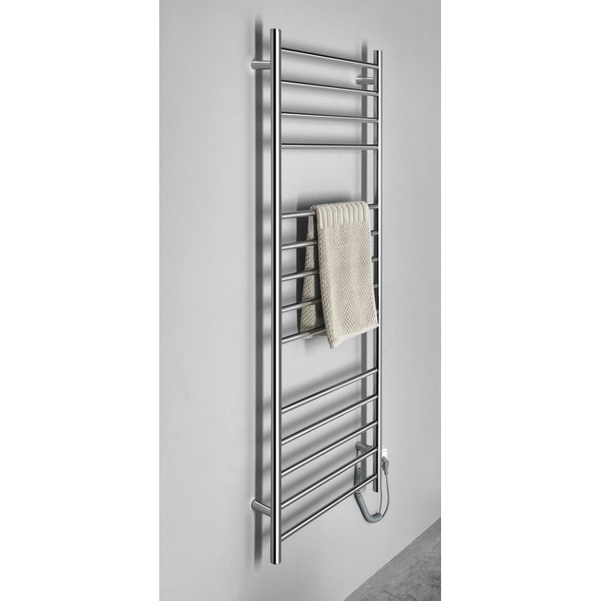 Sapho - Elektrický sušiak na uteráky REDONDO 130W/230V 150 cm lesklý chróm pravá zaokrúhlený