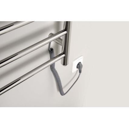 Sapho - Elektrický sušiak na uteráky REDONDO 130W/230V 63x116 cm lesklý chróm