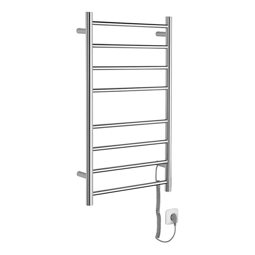 Sapho - Elektrický sušiak na uteráky REDONDO 75W/230V 90 cm lesklý chróm pravá zaokrúhlený