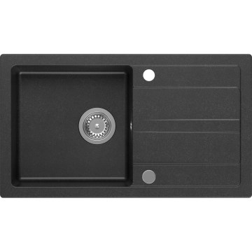 Sapho - Kuchynský drez 77 x 44 cm granit/čierna