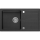 Sapho - Kuchynský drez 77 x 44 cm granit/čierna