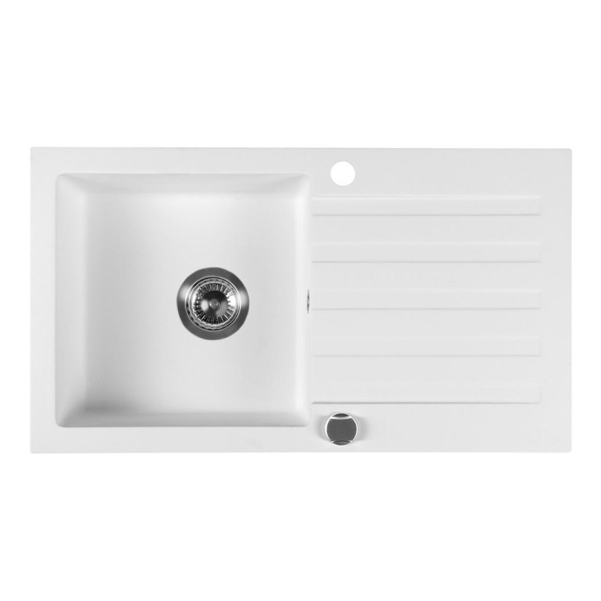 Sapho - Kuchynský drez 78x44 cm granit/biela