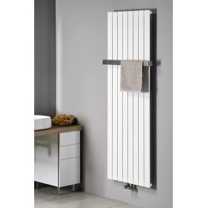 Sapho - Kúpeľňový radiátor COLONNA 614W/230V 29x180 cm biely