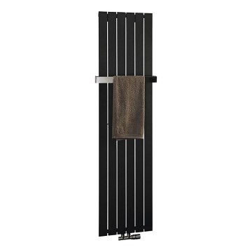 Sapho - Kúpeľňový radiátor COLONNA 910W/230V 45x180 cm čierna