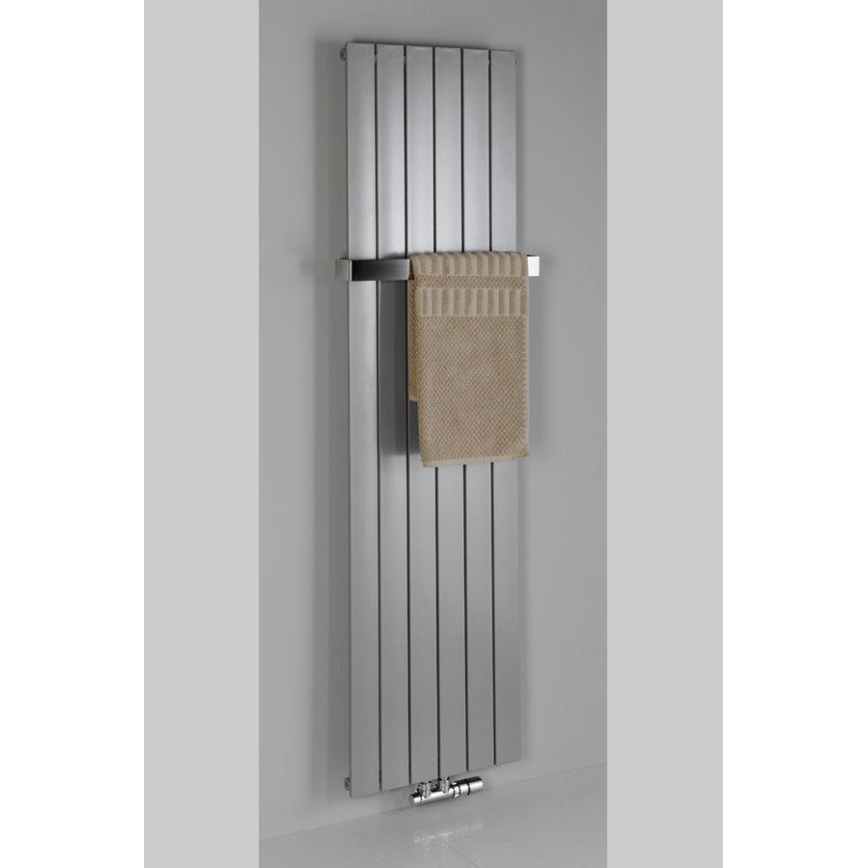 Sapho - Kúpeľňový radiátor COLONNA 910W/230V 45x180 cm strieborný
