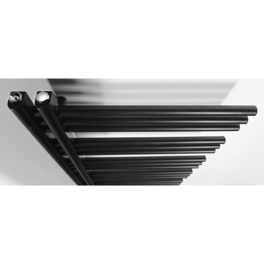 Sapho - Kúpeľňový radiátor DORLION 400W/230V 50x120 cm matná čierna