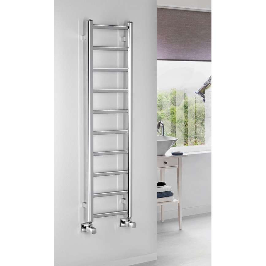 Sapho - Kúpeľňový radiátor METRO LIGHT 211W/230V 30x114 cm lesklý chróm
