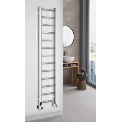 Sapho - Kúpeľňový radiátor METRO LIGHT 276W/230V 30x150 cm lesklý chróm