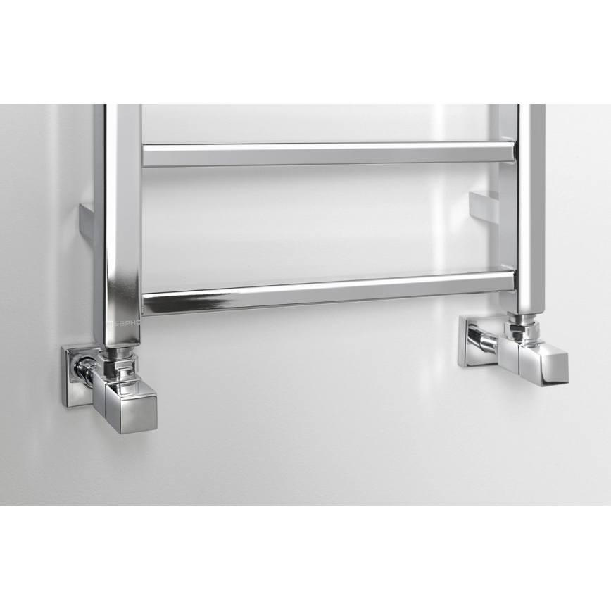 Sapho - Kúpeľňový radiátor METRO LIGHT 323W/230V 40x150 cm lesklý chróm