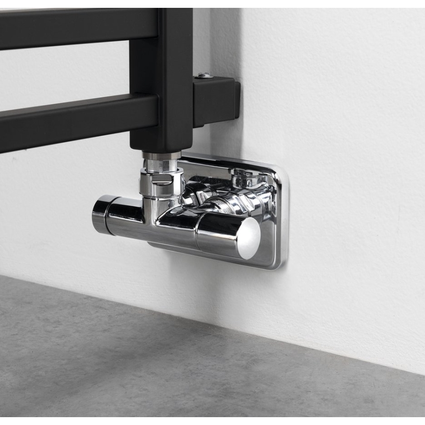 Sapho - Kúpeľňový radiátor METRO SPACE 525W/230V 55x143 cm matná čierna