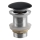 Sapho - Odtoková vpusť do umývadla Click-Clack BLOK, priemer 6,7 cm, marquin/matná čierna