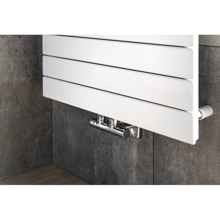 Sapho - Pripojovacia sada ventilov pre stredové pripojenie TWIN, lesklý chróm