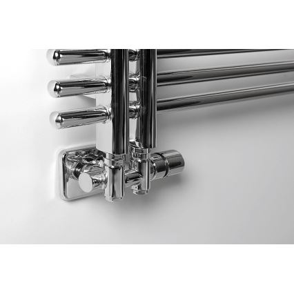 Sapho - Pripojovacia termostatická sada pre stredové pripojenie TWIN COMBI pravá/lesklý chróm