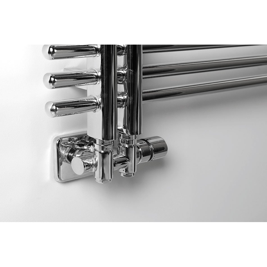 Sapho - Pripojovacia termostatická sada pre stredové pripojenie TWIN COMBI pravá/lesklý chróm