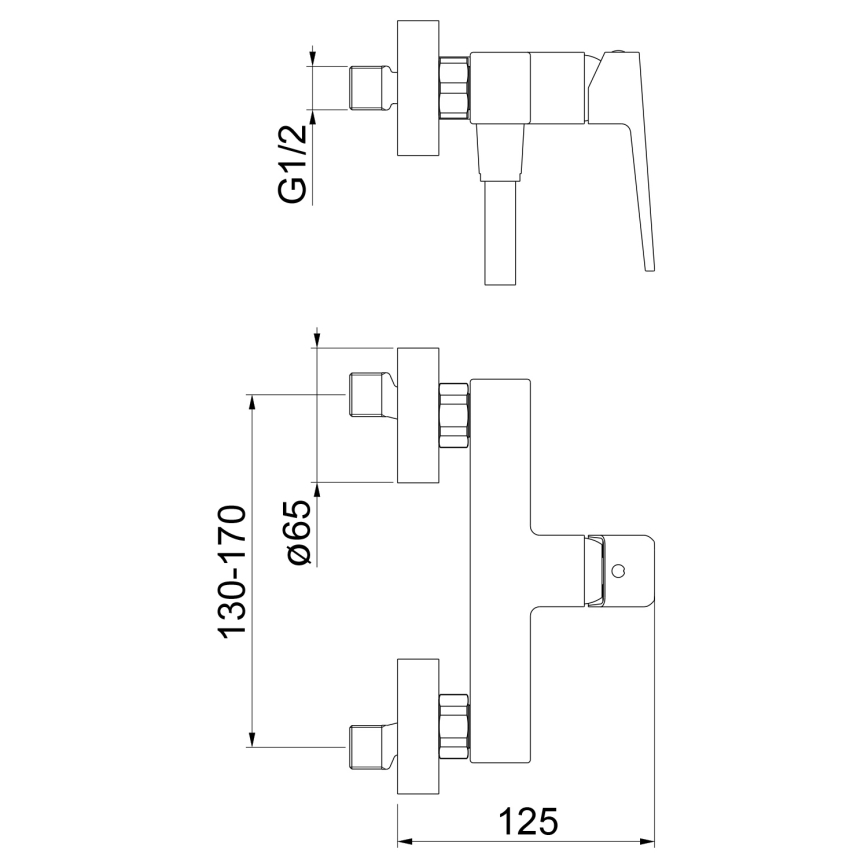 Sapho - Sprchová batéria TURSI lesklý chróm