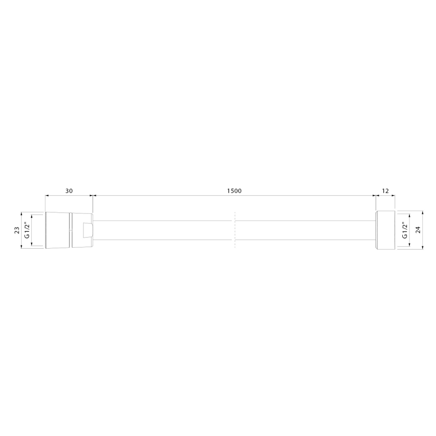 Sapho - Sprchová hadica SOFTFLEX 150 cm lesklý chróm