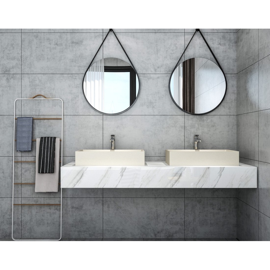 Sapho - Umývadlo na dosku 58x36 cm betón/béžová