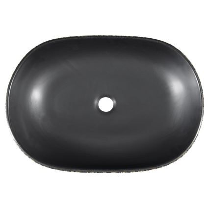 Sapho - Umývadlo na dosku PRIORI 60x40 cm keramika/čierna/modrá