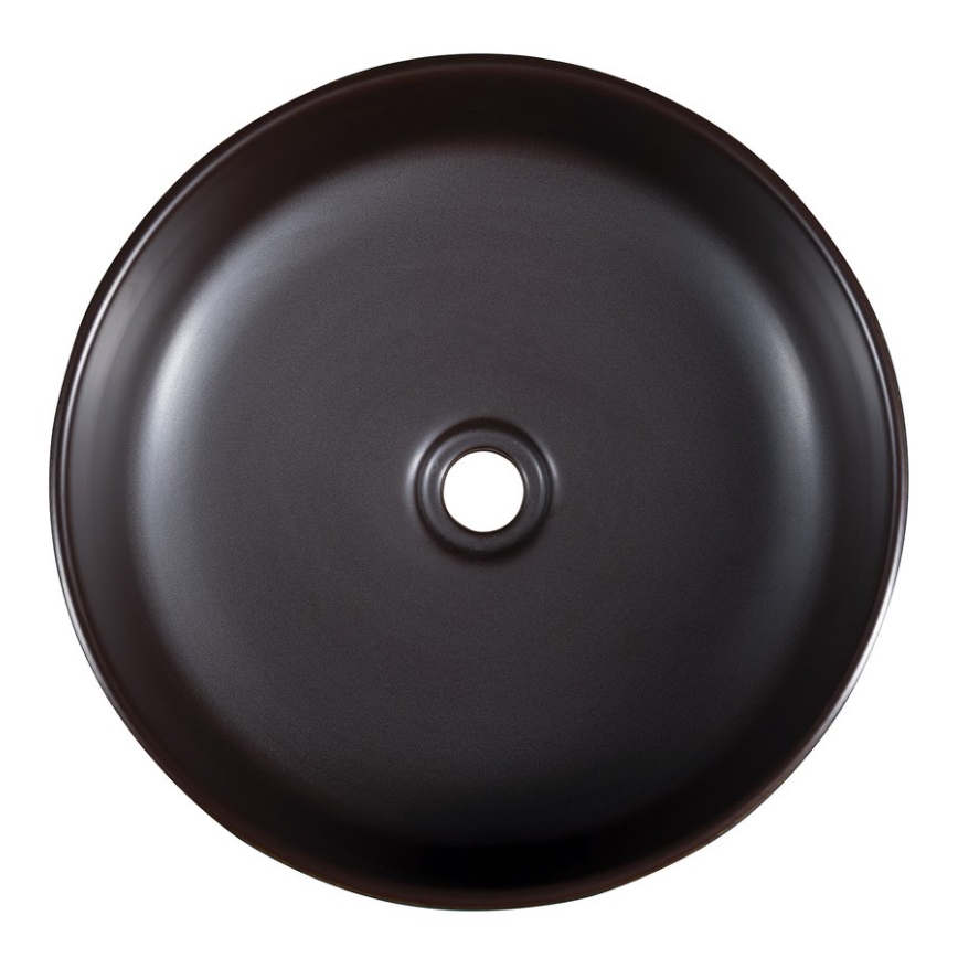 Sapho - Umývadlo na dosku PRIORI, priemer 41 cm, hnedé/modré