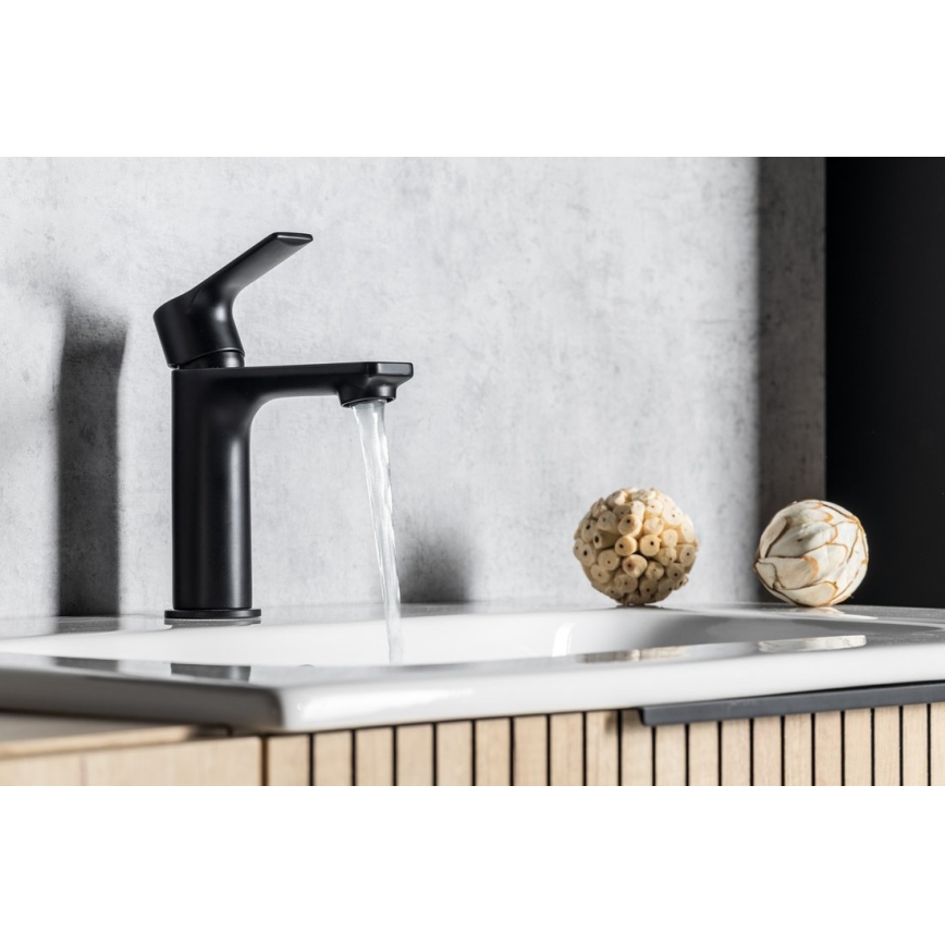 Sapho - Umývadlová batéria PAX 16,5 cm matná čierna