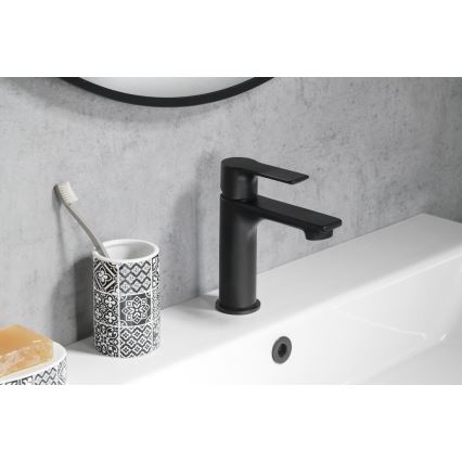 Sapho - Umývadlová batéria PAX 16,5 cm matná čierna