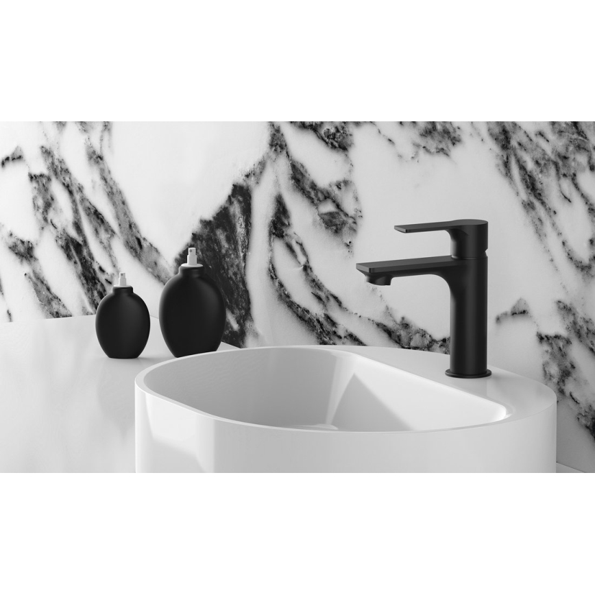 Sapho - Umývadlová batéria PAX 16,5 cm matná čierna