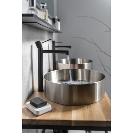 Sapho - Umývadlová batéria SOLARIS 32 cm matná čierna