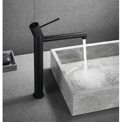 Sapho - Umývadlová batéria SOLARIS 32 cm matná čierna