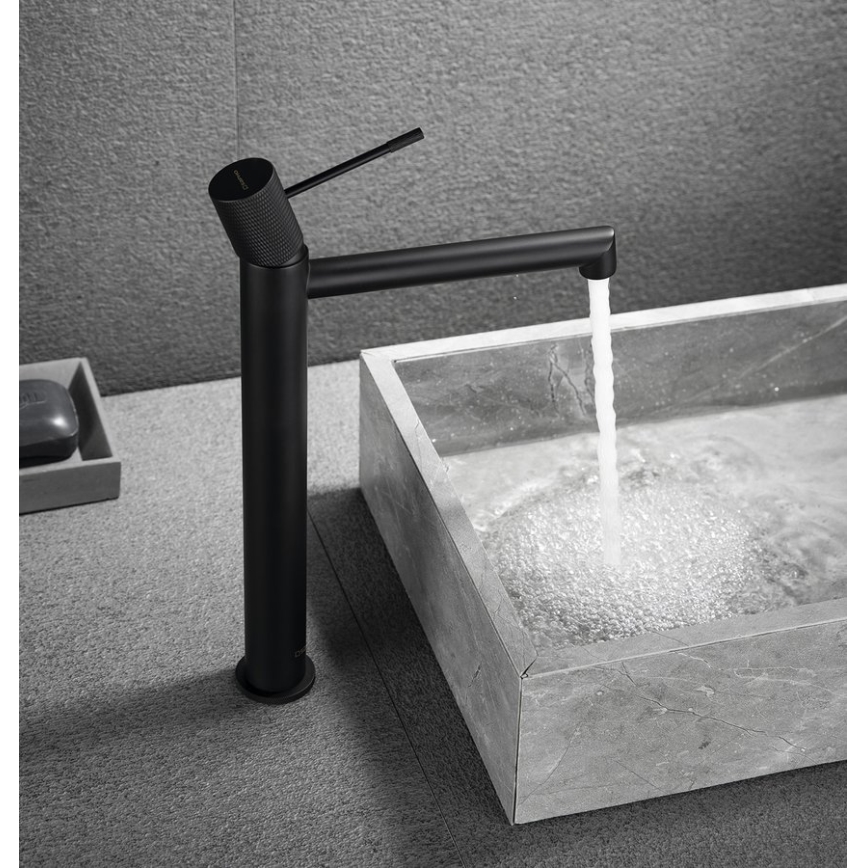 Sapho - Umývadlová batéria SOLARIS 32 cm matná čierna