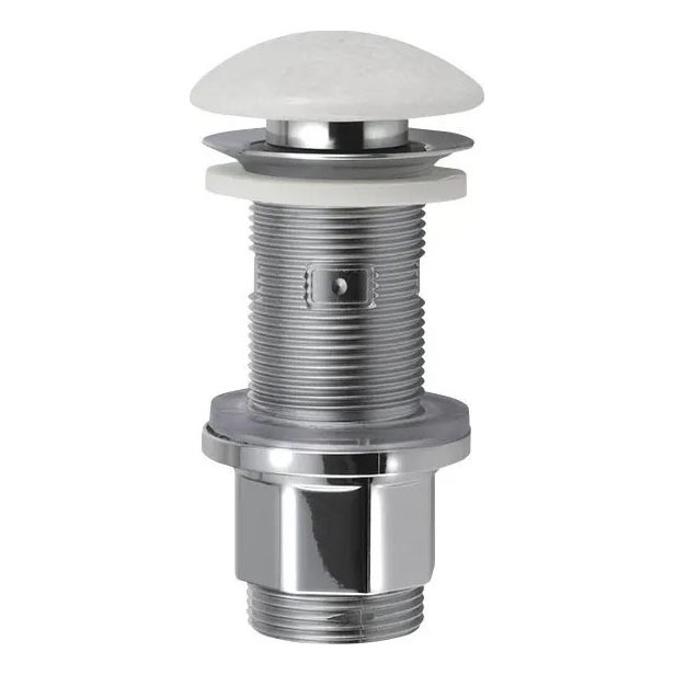 Sapho - Umývadlová výpusť Click-Clack BLOK pr. 6,7 cm mramor/biela