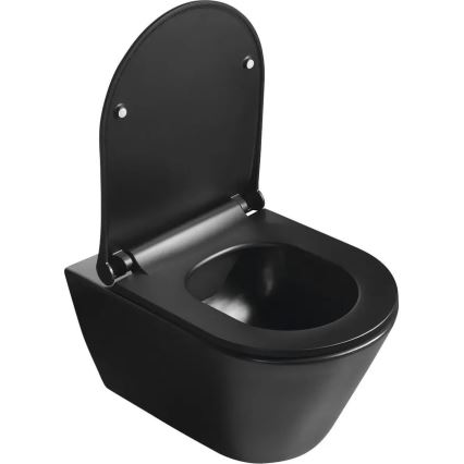 Sapho - WC sedadlo SoftClose AVVA SLIM matná čierna