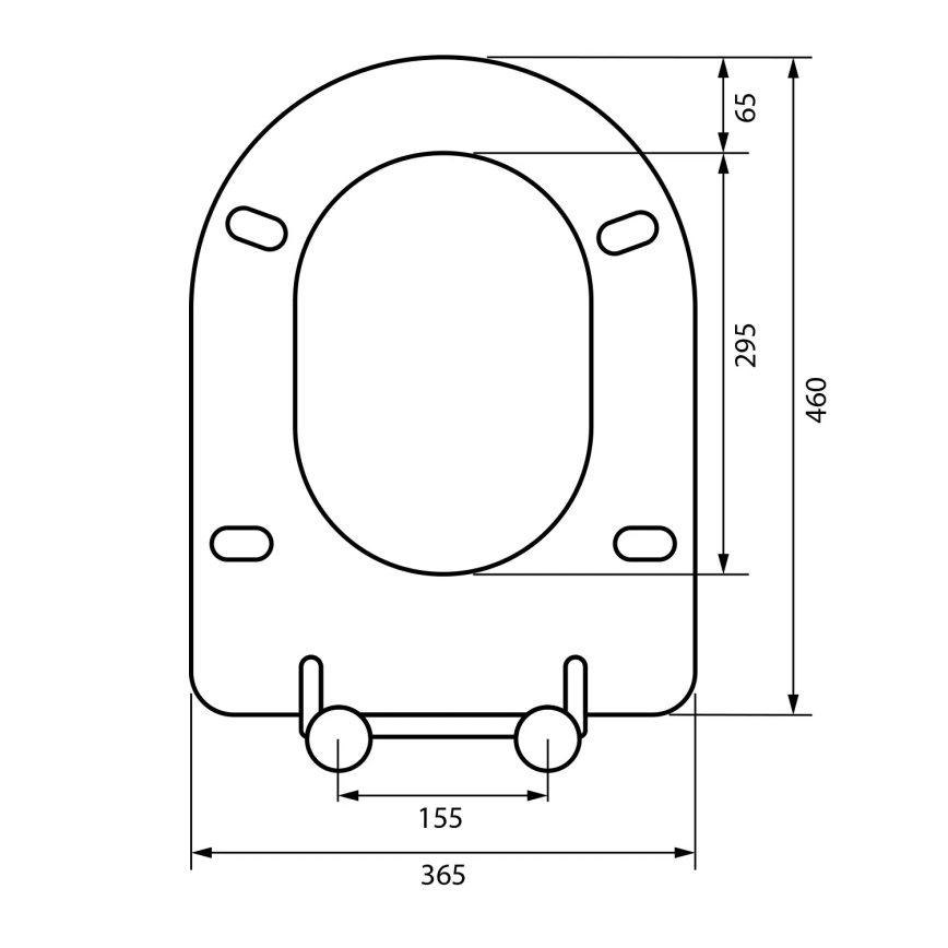 Sapho - WC sedadlo SoftClose sivé