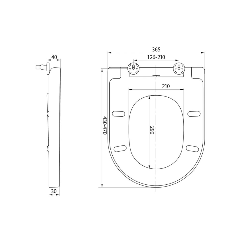 Sapho - WC sedadlo SoftClose TURKU biela