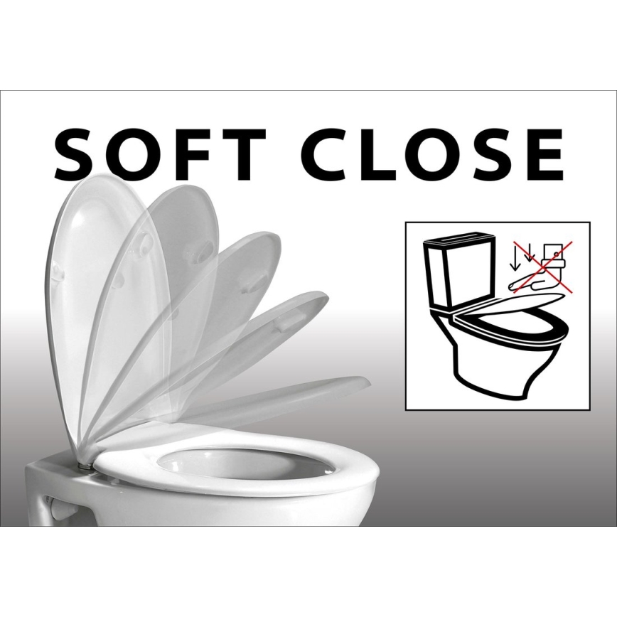 Sapho - Záchodová doska LISA SoftClose biela