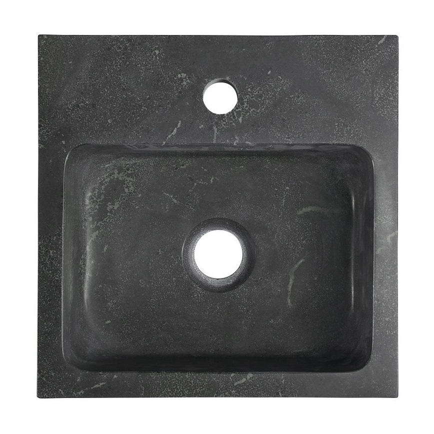 Sapho - Závesné umývadlo BLOK 30x30 cm antracit