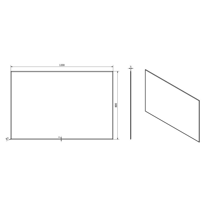 Sapho - Zrkadlo ACCORD 120x80 cm