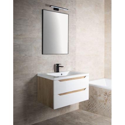 Sapho - Zrkadlo v ráme AROWANA 50x80 matná čierna