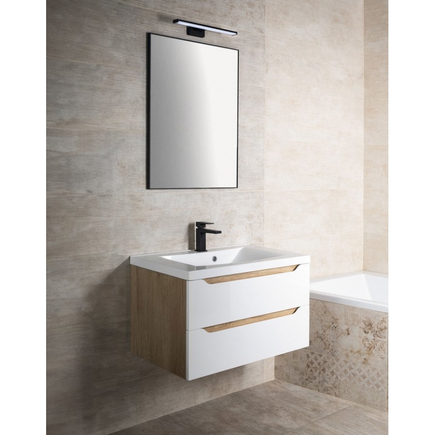 Sapho - Zrkadlo v ráme AROWANA 60x80 cm matná čierna