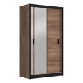 Šatní skriňa so zrkadlom SABRINA 120x215 cm dub craft
