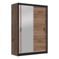 Šatní skriňa so zrkadlom SABRINA 150x215 cm dub craft