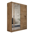 Šatní skriňa so zrkadlom SABRINA 180x215 cm dub woltan